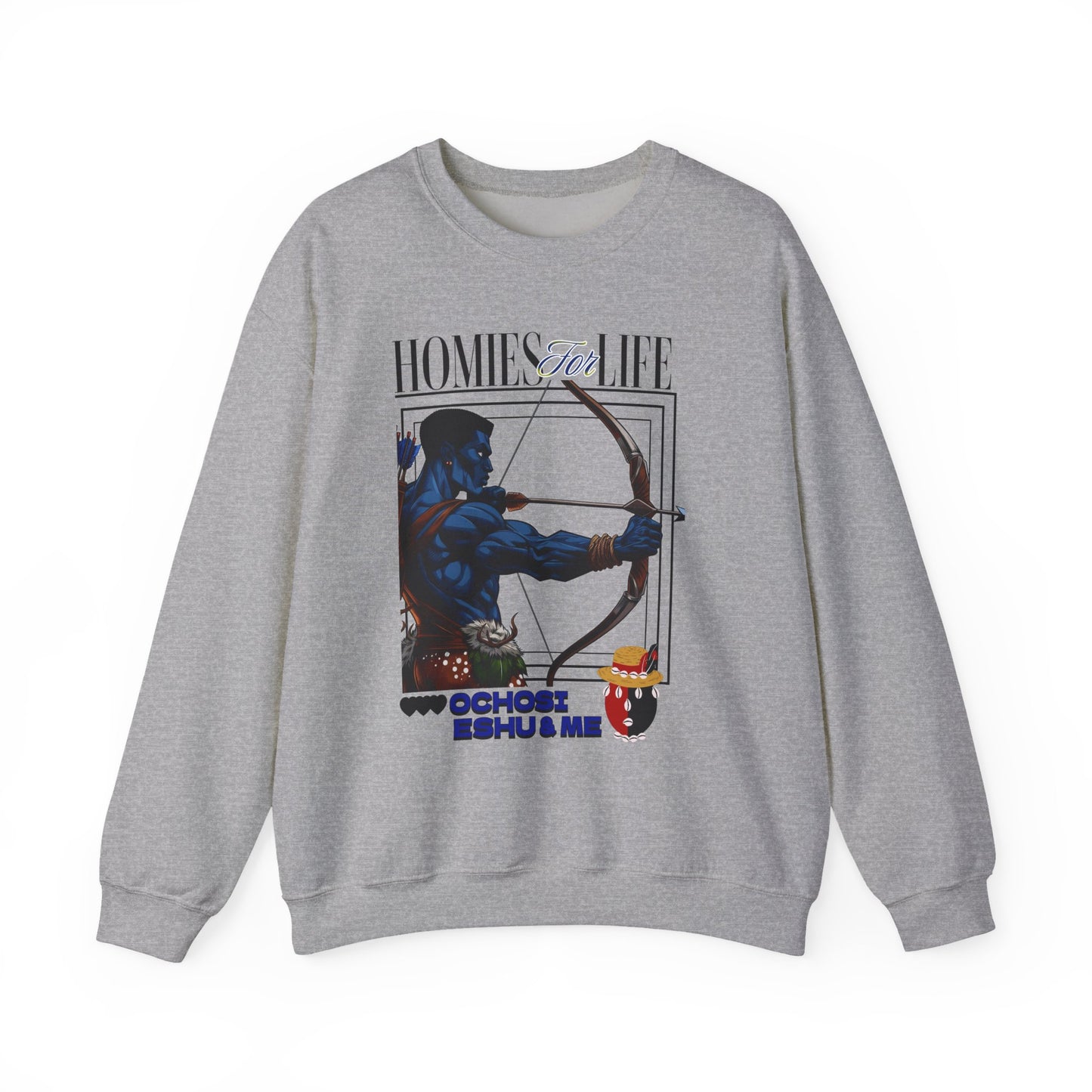 Homies for Life, OCHOSI, ESHU, and Me Sweatshirt, Gift for Godparent or Devotee!