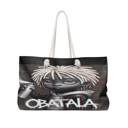 Orisha OBATALA weekender Bag | Stylish Ladies on the Go Bag, Gift for Devotee or Godparent! Maferefun Obatala!