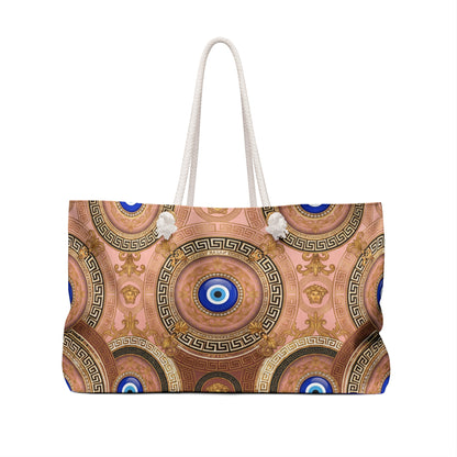 Nazar Evil Eye Weekender Bag — Rose Blush