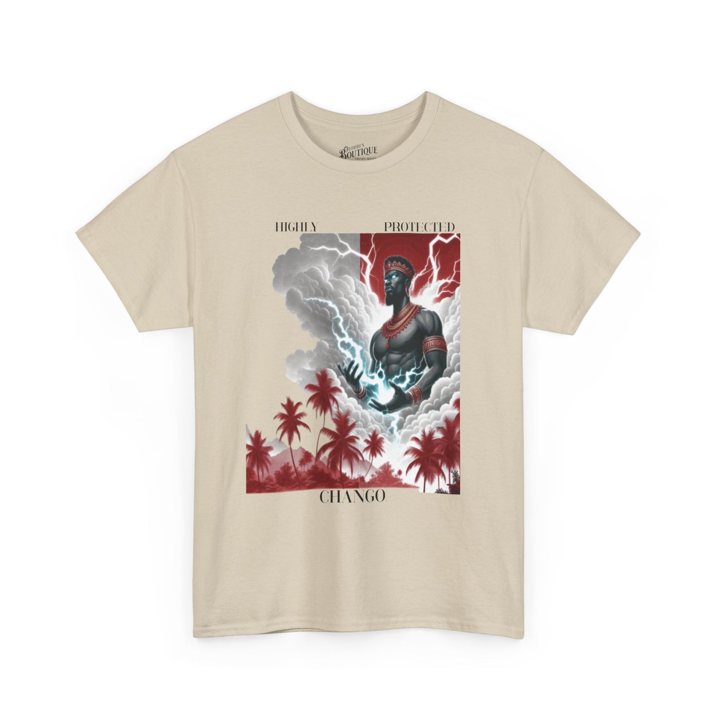 Highly Protected CHANGO Graphic Tee,Gift for godparent or Devotee, Ashe Chango Tshirt
