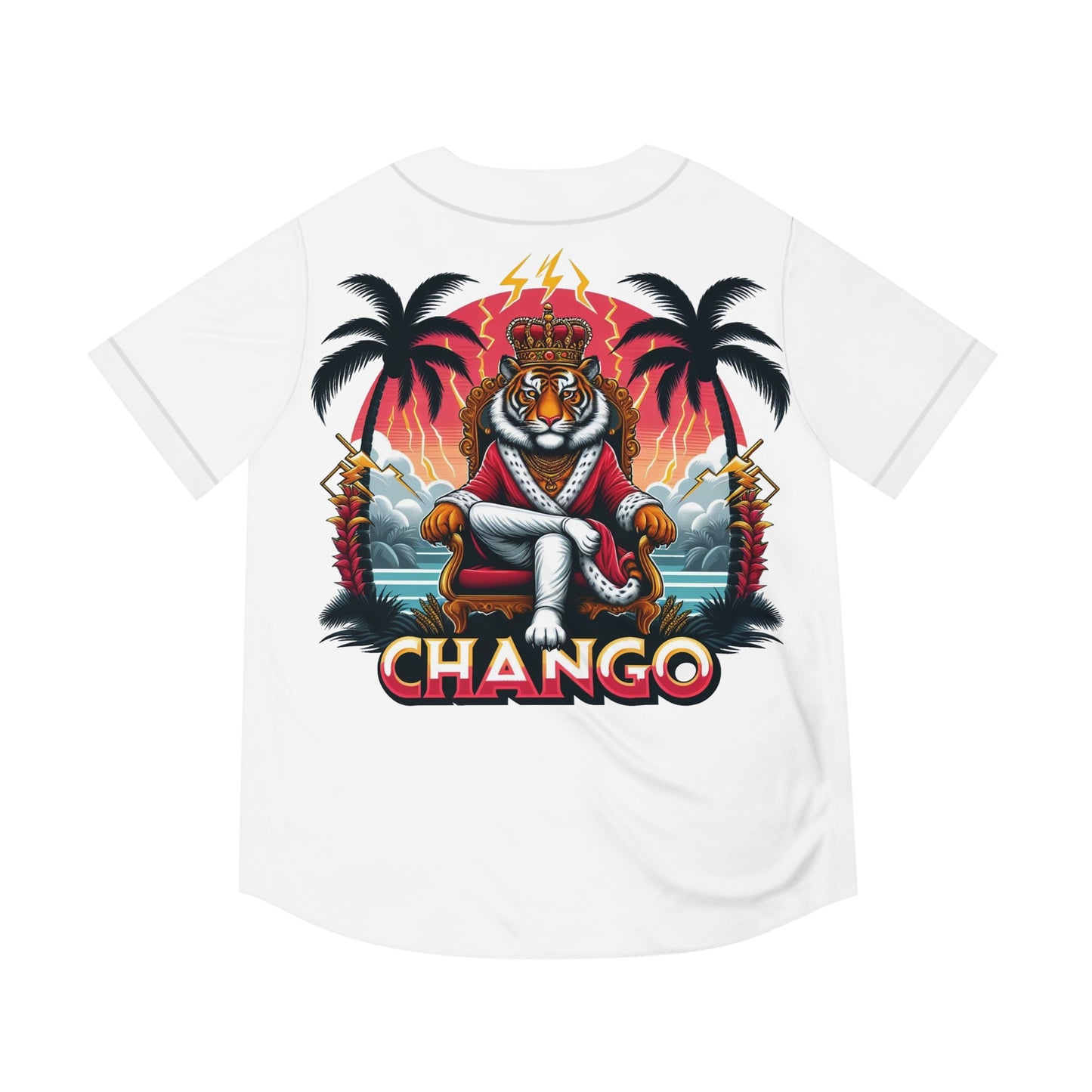 Ashe Chango "Royal Crowned Tiger" Jersey - Orisha Urban Style | Gift for Devotee or Godparent