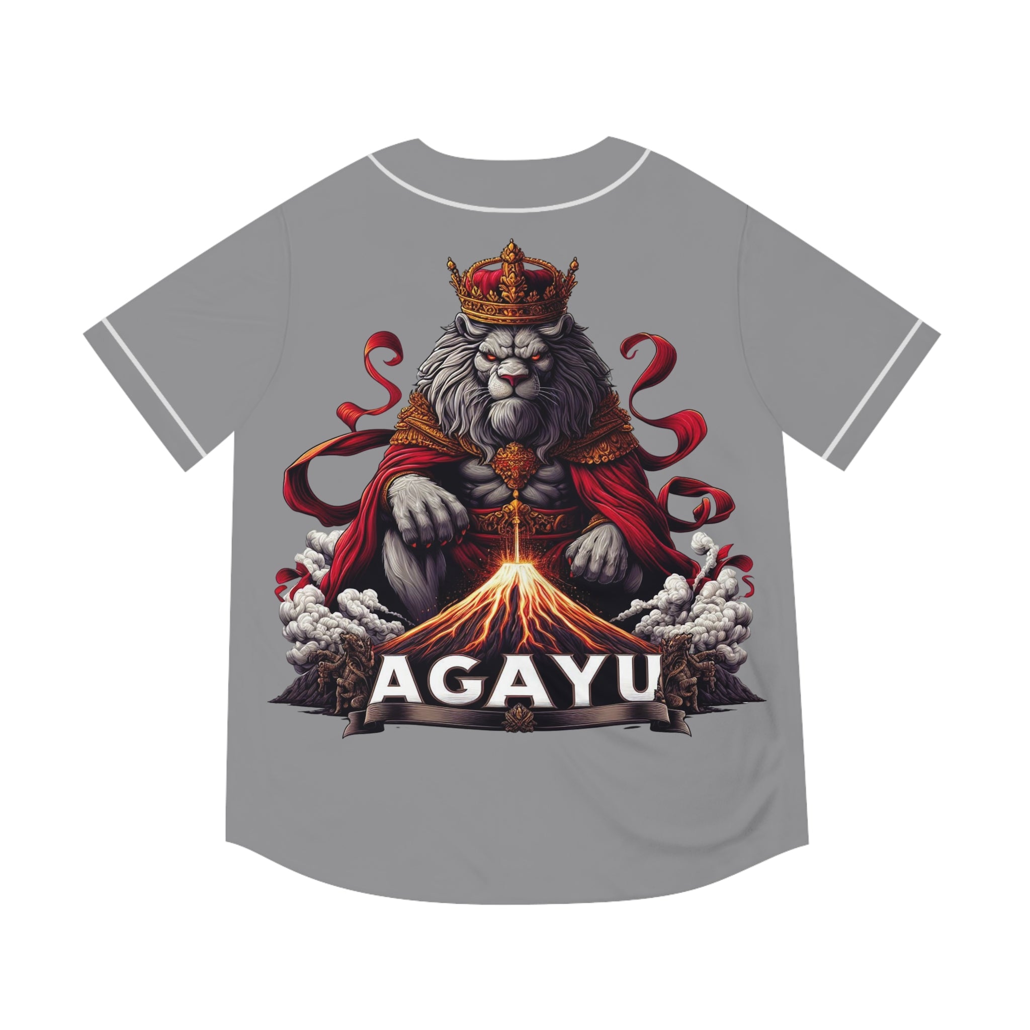 Ashe Agayu "Royal Lion" Volcano Jersey - Orisha Urban Style | Gift for Devotee or Godparent
