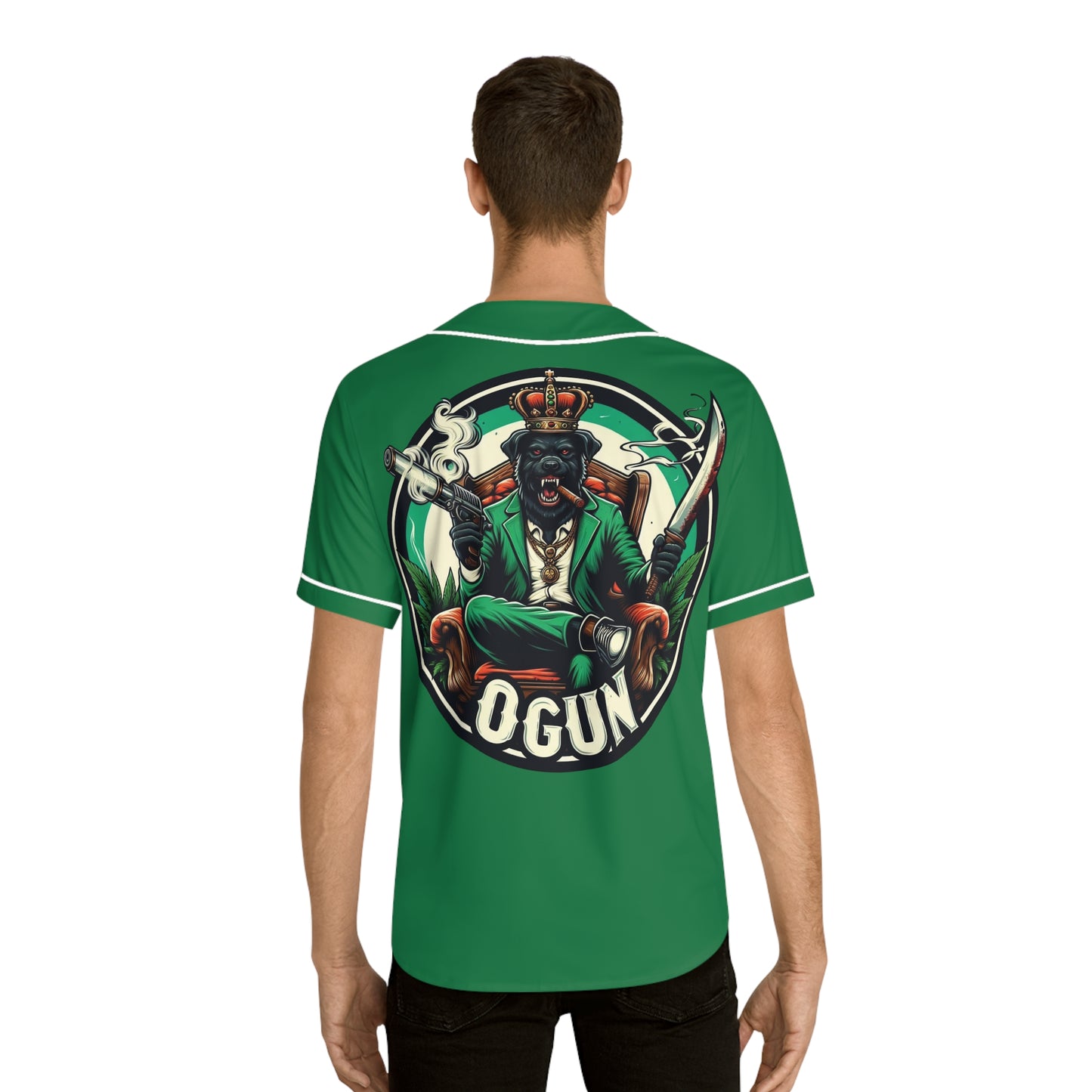 Ashé Oggún “Warrior Dog” Jersey – Orisha Urban Style | Gift for Devotee or Godparent