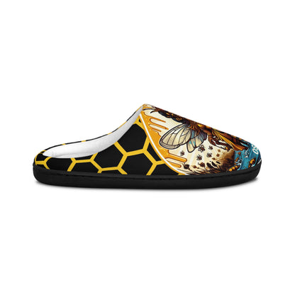 Orisha OSHUN "Royal Bee Fierceness" Indoor Stylish Woman's Slipper's!  Gift for devotee or godparent,Omo Oshun Cute comfy slippers
