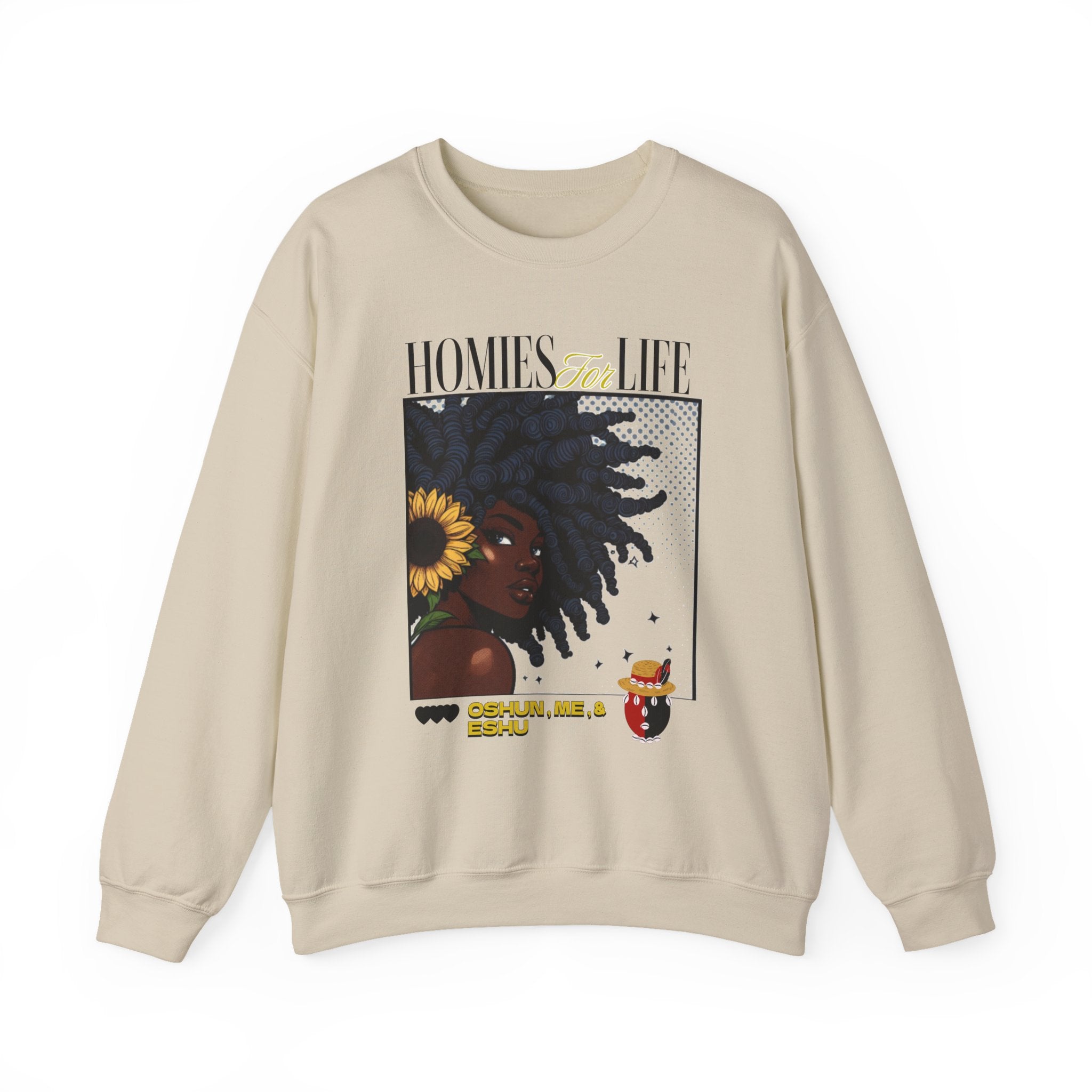 Homies for Life, OSHUN Me and ESHU Sweatshirt, Gift for Godparent or Devotee!