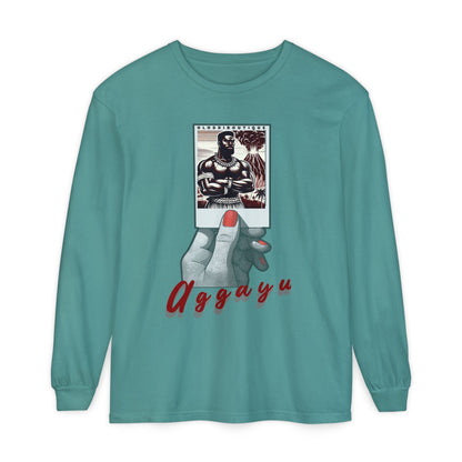 Polaroid Aggayú (Agayu) Long Sleeve Tee for Devotee & Godparent! Orisha Polaroid Collection