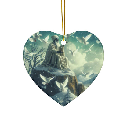 Orisha inspired OBATALA winter themed Holiday Ornament,Gift for devotee or Godparent!