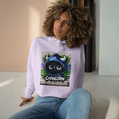 CAPRICORN Crop Hoodie - Zodiac Sign Apparel for Astrology Lovers, Perfect Gift, Trendy Fashion, Unique Style