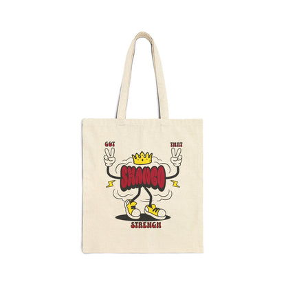 Got that SHANGO Strength! cute Orisha Shango tote bag! Gift for Devotee or Godparent