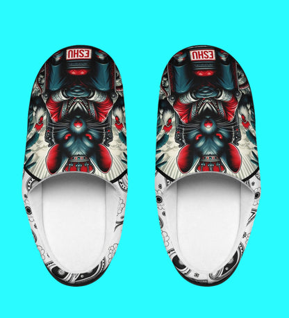 Orisha ESHU " Gangsta Rat" Stylish Comfy indoor slippers, Eshu Ellegua slippers, Gift for Devotee or godparent!