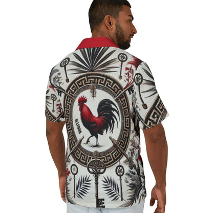 Orisha Ellegua Hawaiian Style Button Down Shirt - Gift for Devotee or Godparent