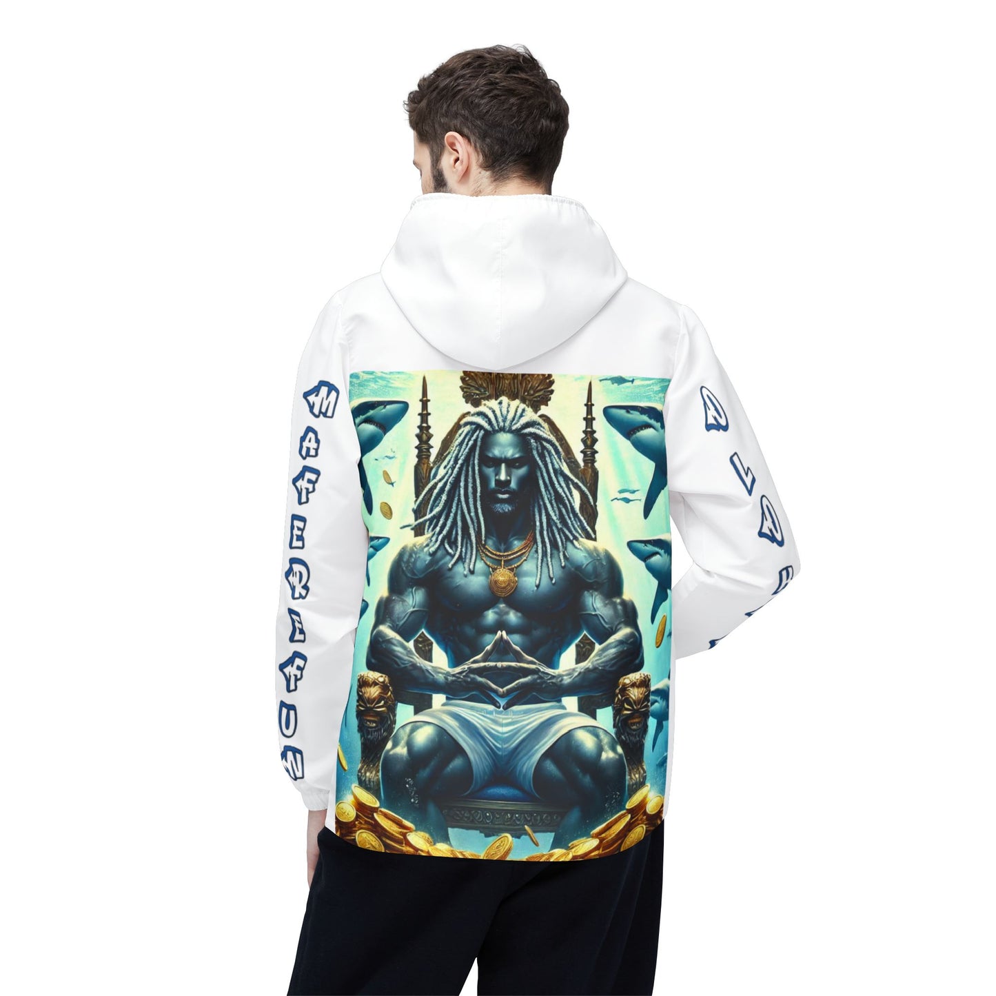 Maferefun Olokun Windbreaker Jacket – Orisha Streetwear