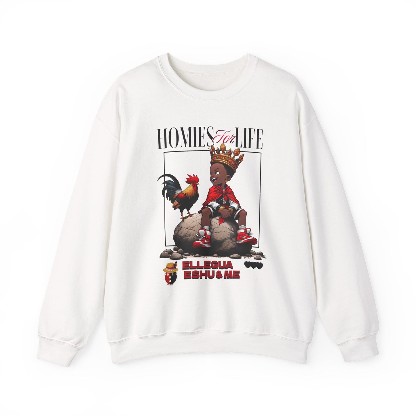 Homies for Life, ELLEGUA Eshu and Me Sweatshirt, Gift for Godparent or Devotee!