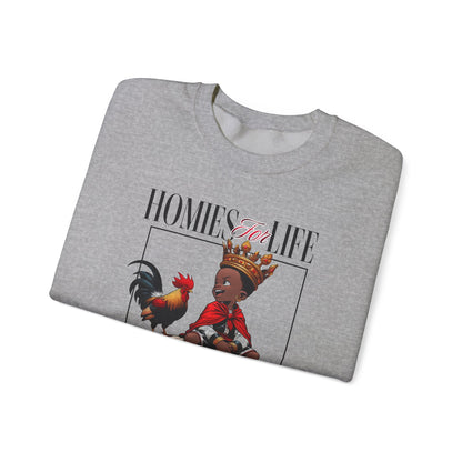 Homies for Life, ELLEGUA Eshu and Me Sweatshirt, Gift for Godparent or Devotee!