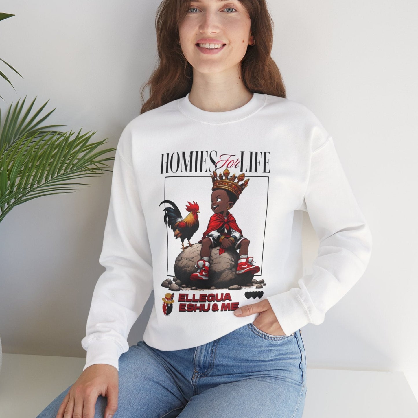 Homies for Life, ELLEGUA Eshu and Me Sweatshirt, Gift for Godparent or Devotee!