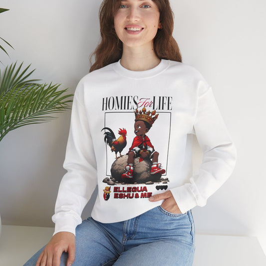 Homies for Life, ELLEGUA Eshu and Me Sweatshirt, Gift for Godparent or Devotee!
