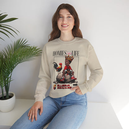 Homies for Life, ELLEGUA Eshu and Me Sweatshirt, Gift for Godparent or Devotee!