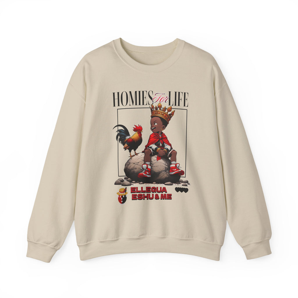 Homies for Life, ELLEGUA Eshu and Me Sweatshirt, Gift for Godparent or Devotee!