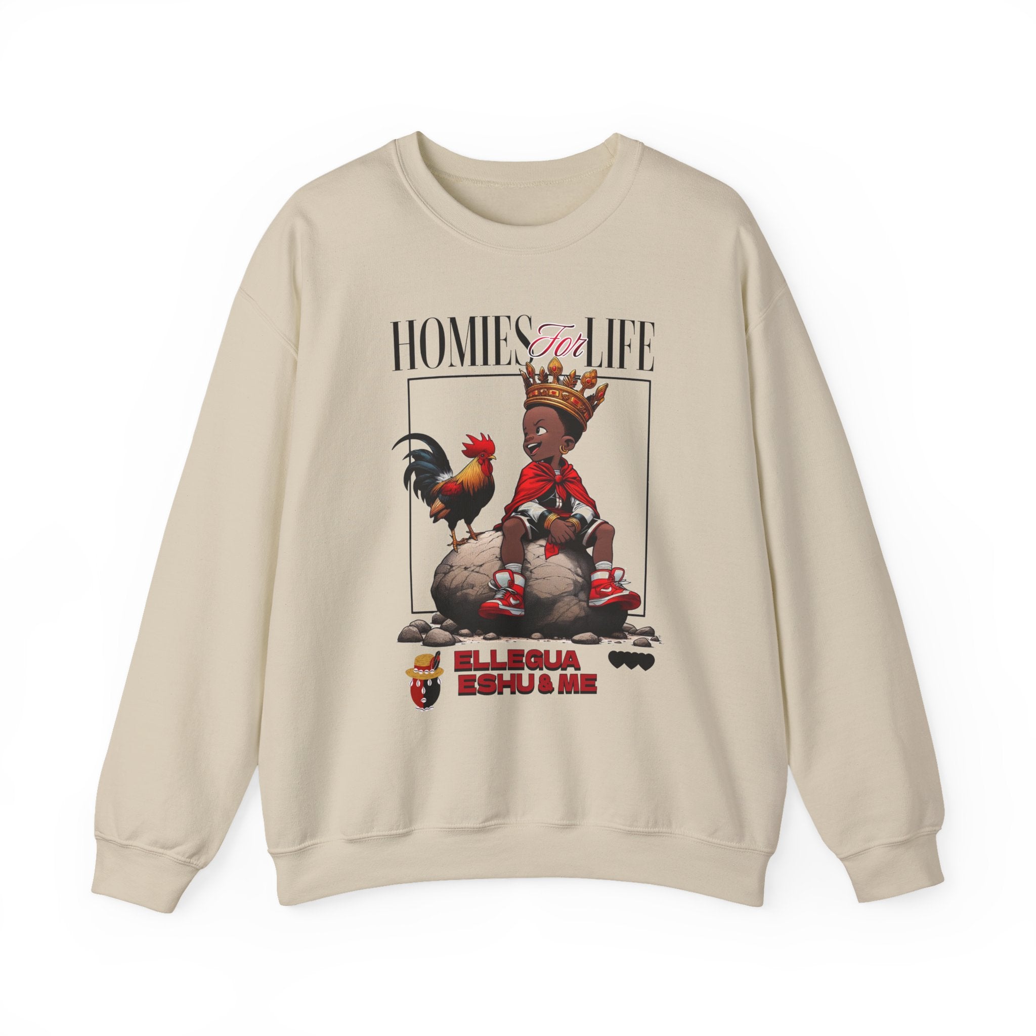 Homies for Life, ELLEGUA Eshu and Me Sweatshirt, Gift for Godparent or Devotee!