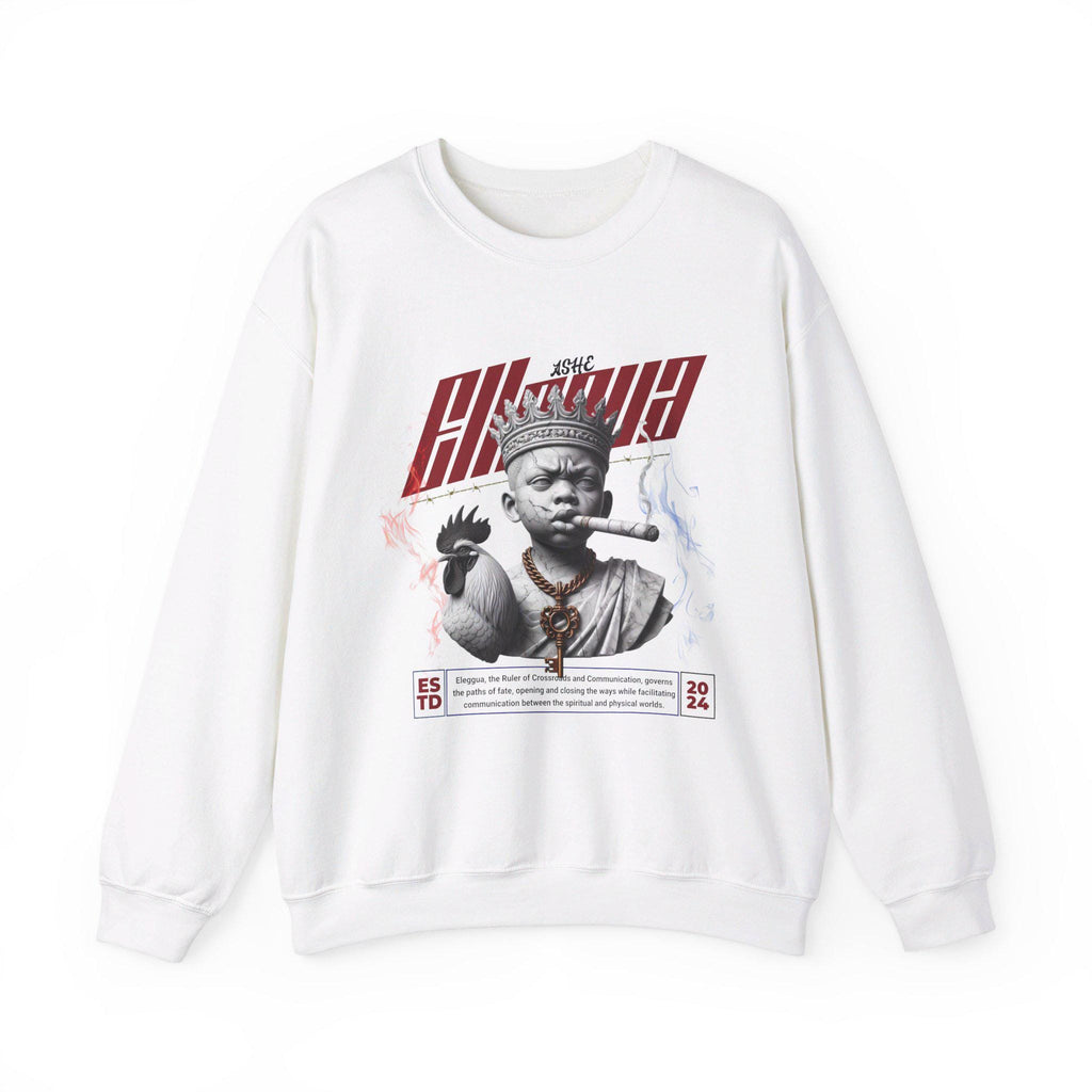Eleggua Marble Style Roman Look Sweatshirt, Orisha ELLEGUA "Ruler Of" Sweatshirt, Gift for devotee or Godparent!