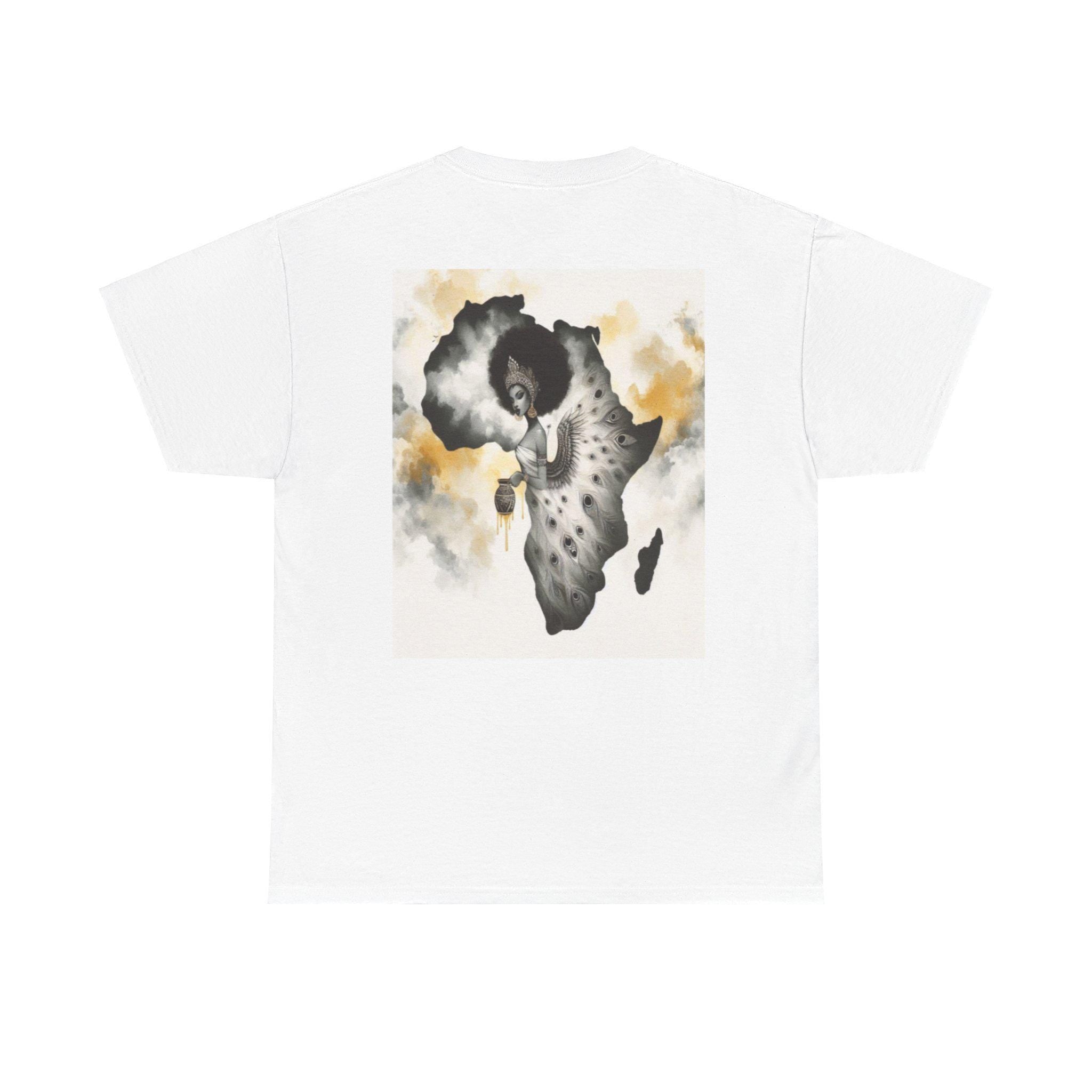 Maferefun OSHUN "A Queen in Africa" tee! Orisha based, Lucumi tradition, Urban Style Tshirt! Gift for Godparent or Devotee!