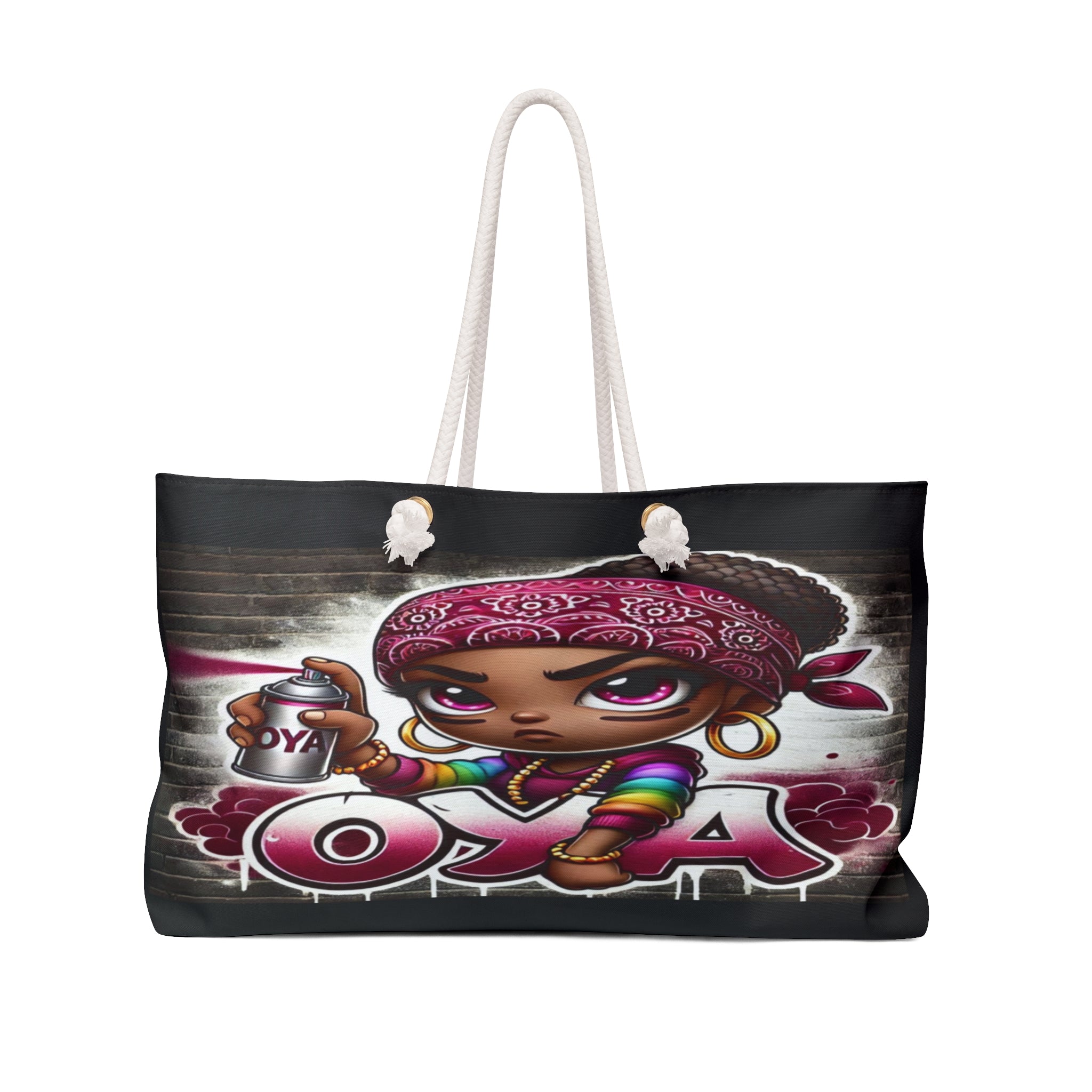 Street Inspired, Orisha OYA  Weekender bag! Cute & Whimsical Oya Yansa On the go Bag! Gift for Devotee or Godparent!