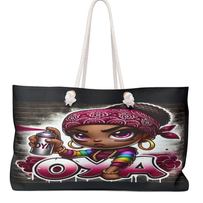 Street Inspired, Orisha OYA  Weekender bag! Cute & Whimsical Oya Yansa On the go Bag! Gift for Devotee or Godparent!