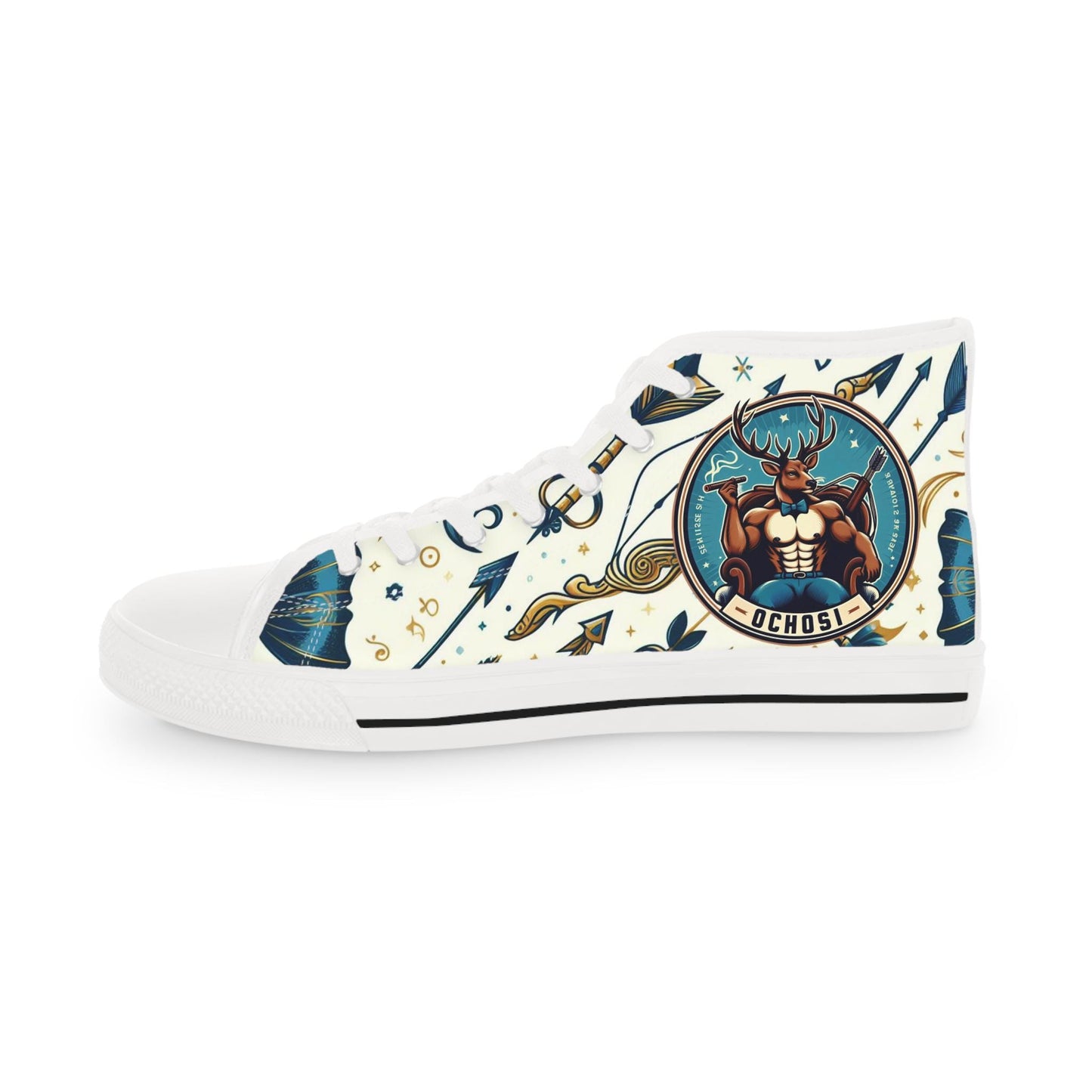 Orisha OCHOSI Stylish High Top Sneakers! Gift For Devotee or Godparent!