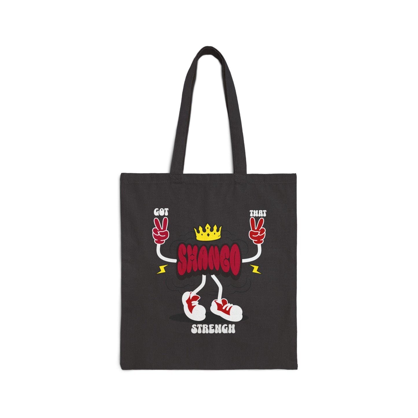 Got that SHANGO Strength! cute Orisha Shango tote bag! Gift for Devotee or Godparent