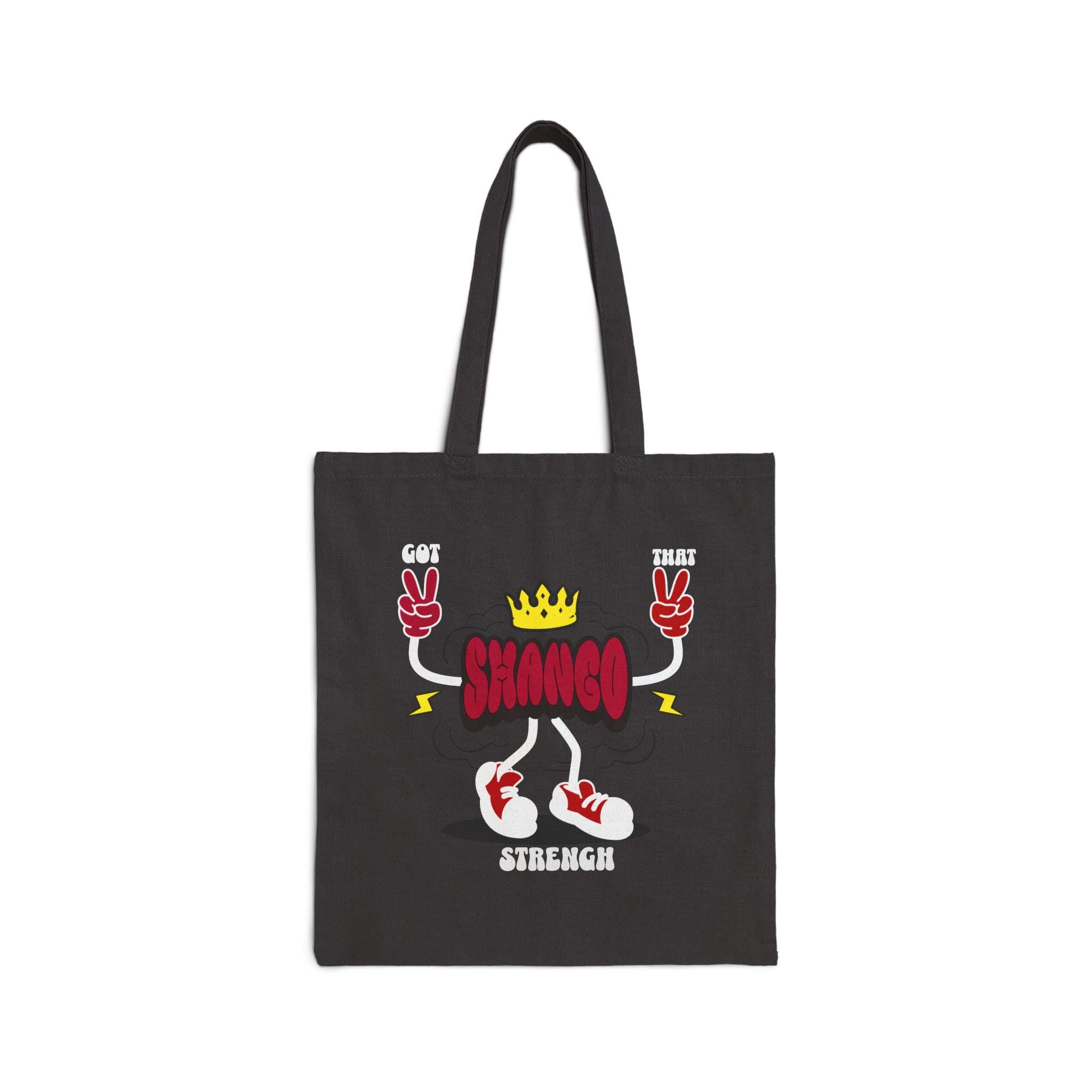 Got that SHANGO Strength! cute Orisha Shango tote bag! Gift for Devotee or Godparent