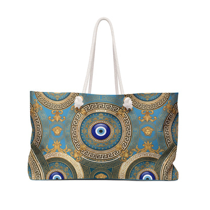 Nazar Evil Eye Weekender Bag — Teal