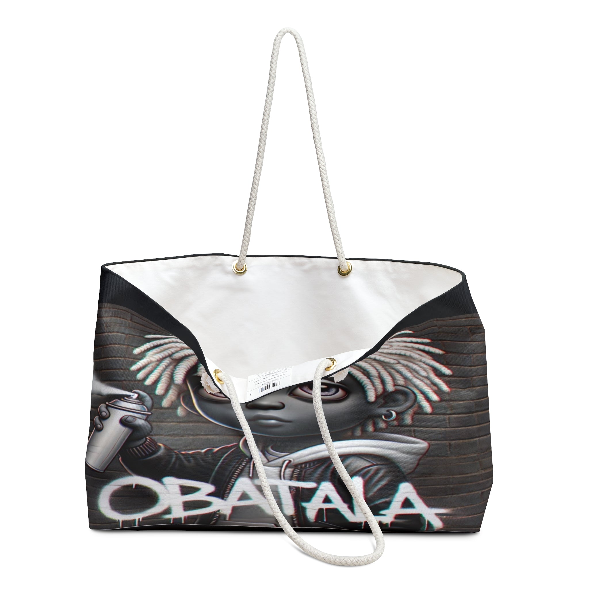 Orisha OBATALA weekender Bag | Stylish Ladies on the Go Bag, Gift for Devotee or Godparent! Maferefun Obatala!