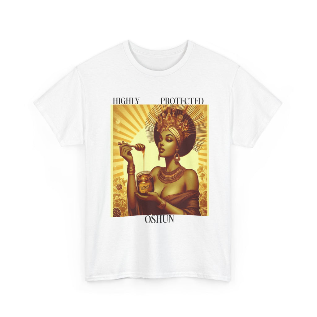 Highly Protected Oshun Tee, Spiritual T-Shirt, Goddess Apparel, Affirmation Shirt, Gift for Her, Boho Style Clothing