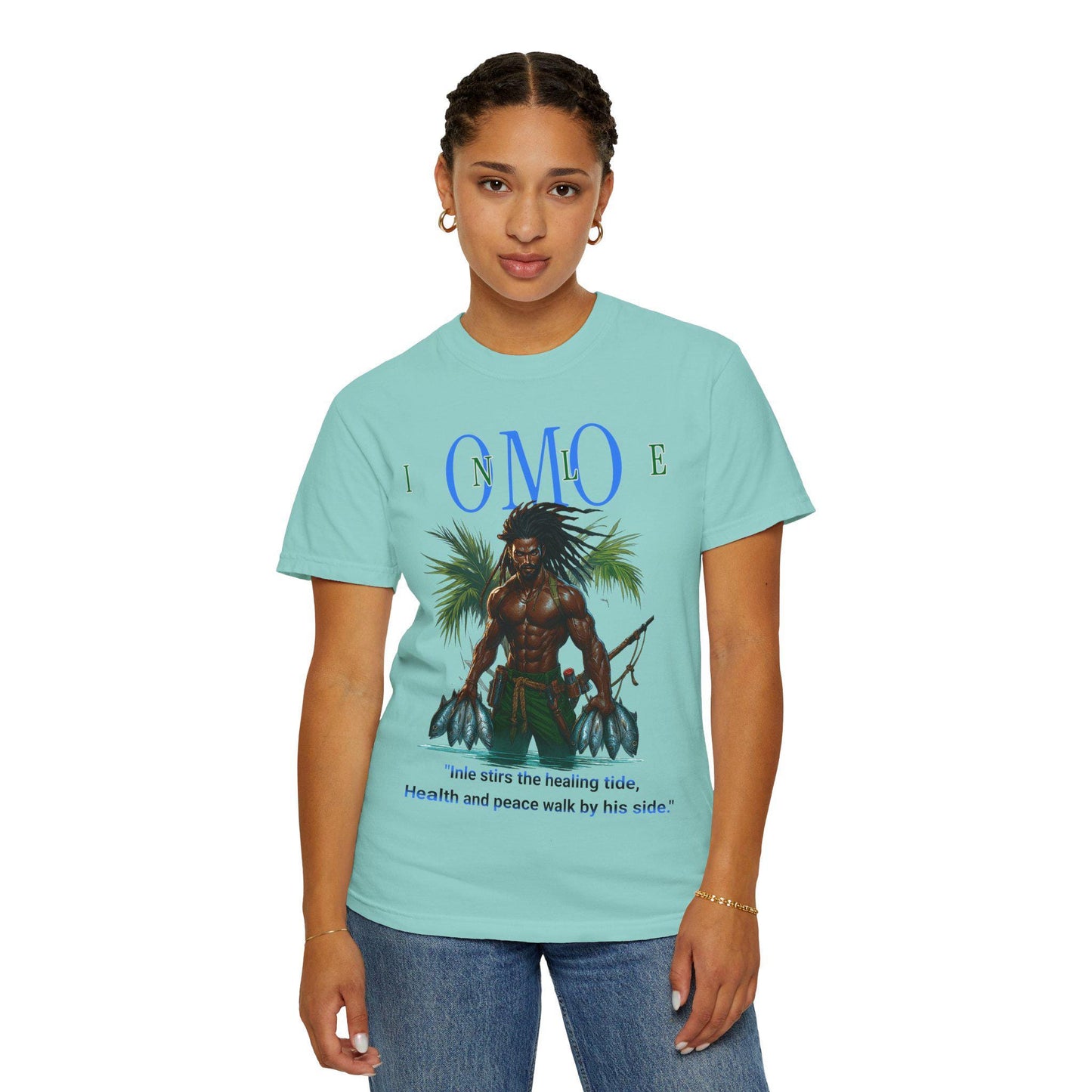 Omo INLE Tee, Orisha Unisex Tshirt! Afro Spiritual Tee! Gift for Devotee or Godparent! Ashe INLE!