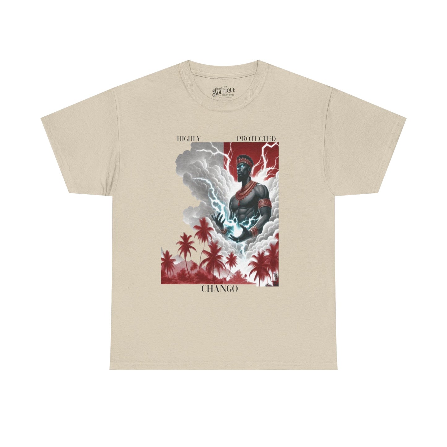 Highly Protected CHANGO Graphic Tee,Gift for godparent or Devotee, Ashe Chango Tshirt