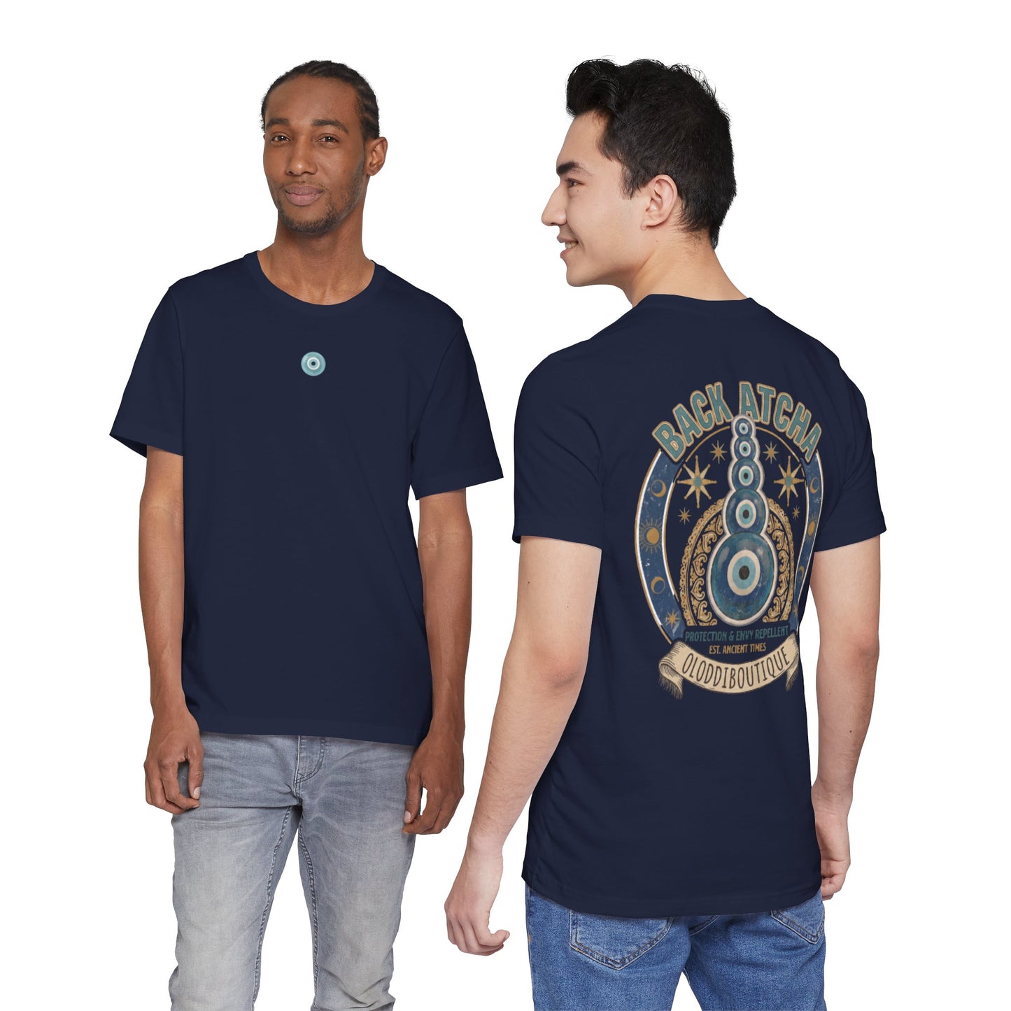 Back Atcha Evil Eye Tee — Protection & Energy Repellent Graphic T-Shirt