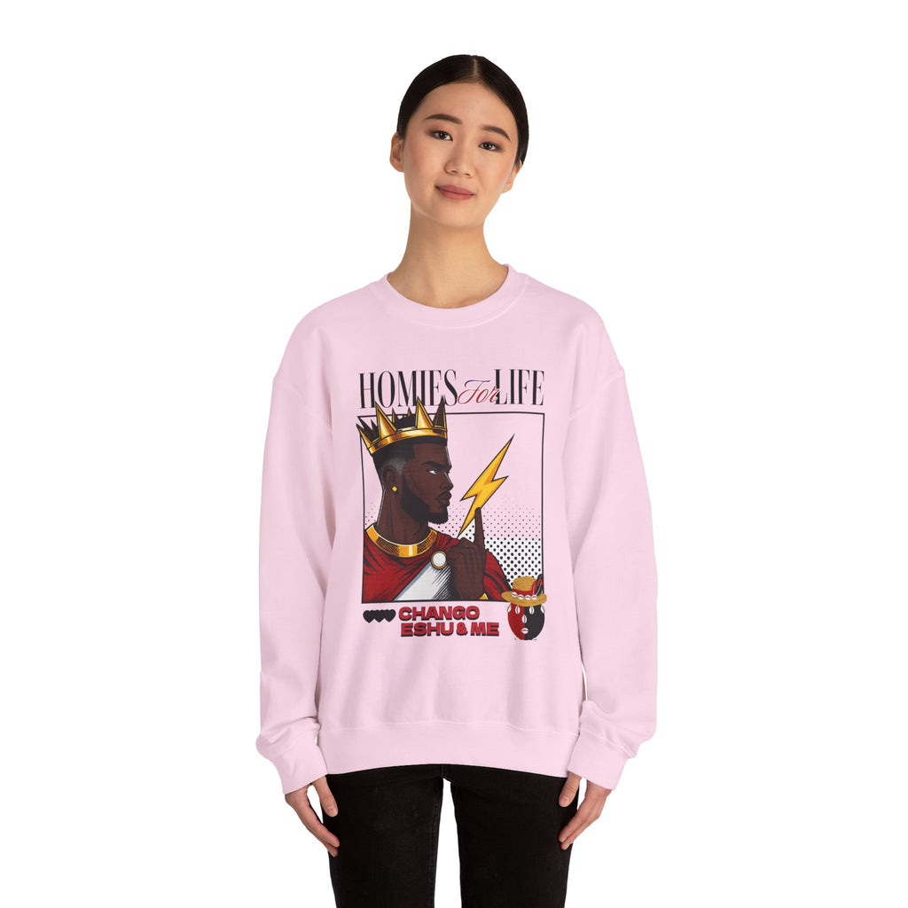 Homies for Life, CHANGO, ESHU, and Me Sweatshirt, Gift for Godparent or Devotee!