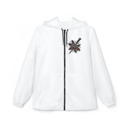 LUCERO "Skulls & Roses" Palo Mayombe White Windbreaker Jacket! Somos!
