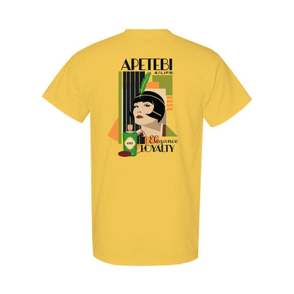APETEBI "Loyalty and Elegance" Art deco Style Tshirt. Apetebi for Life Ashe Tee. Apetebi Orunla ladies tshirt