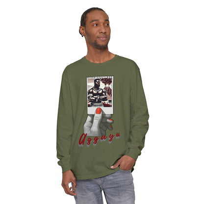 Polaroid Aggayú (Agayu) Long Sleeve Tee for Devotee & Godparent! Orisha Polaroid Collection
