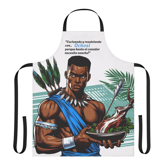 Delantal "Cocinado" de Ochosi: ¡Perfecto para el Cocinero! Un regalo especial para devotos, padrinos o chefs.Orisha Ochosi Apron!