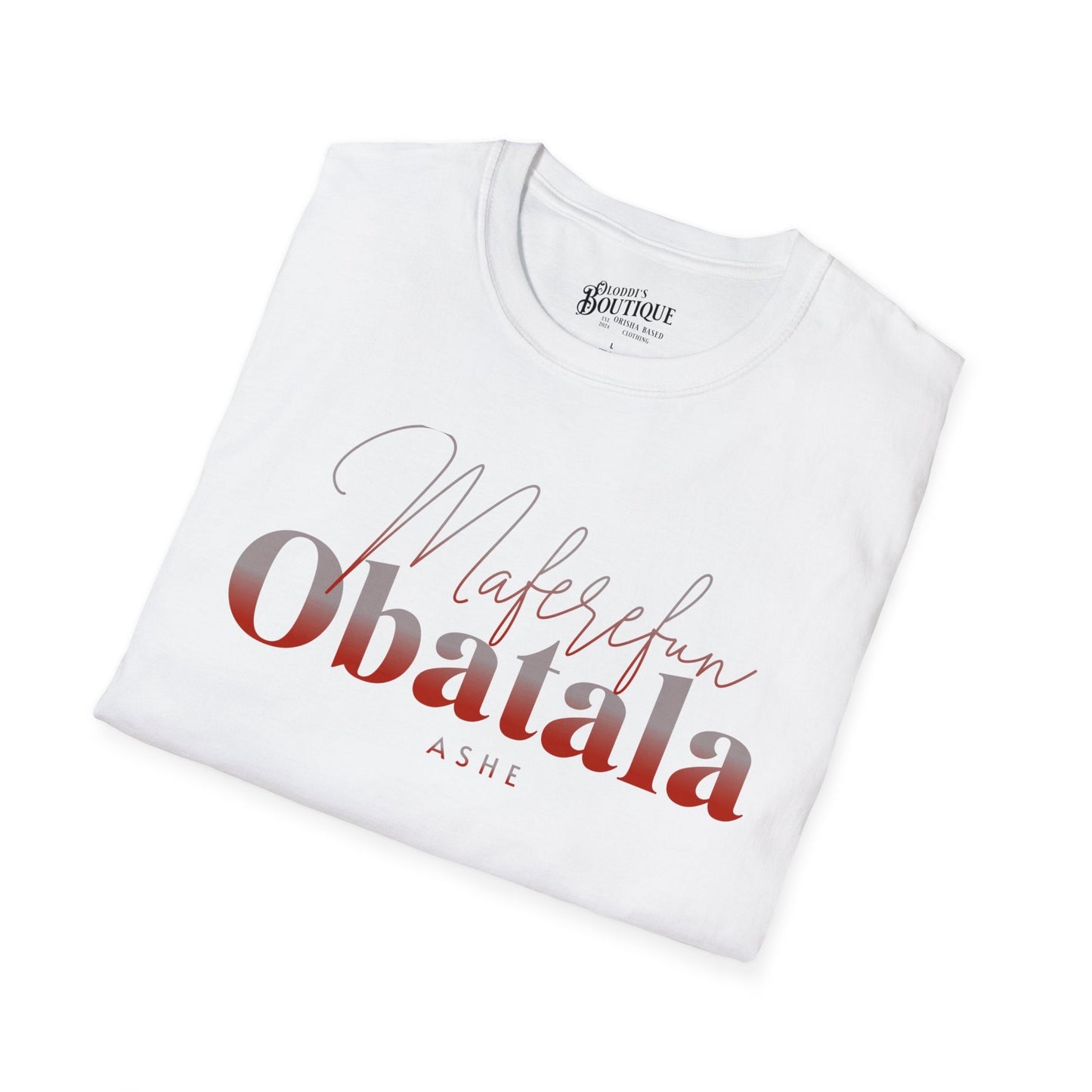 Maferefun Obatala "A King in White" T-Shirt - Orisha Gift for Devotee or Godparent