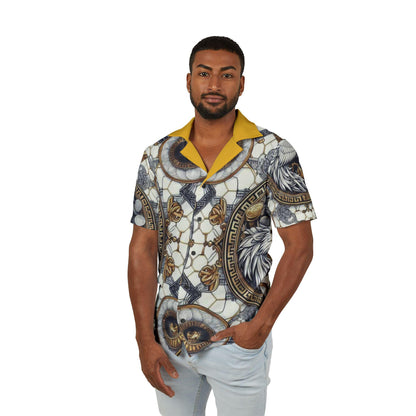 Orisha Oshun Hawaiian Style Button Down Shirt - Gift for Devotee or Godparent
