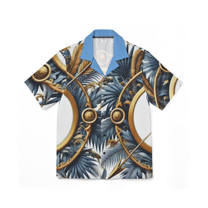 Orisha Ochosi Hawaiian Style Button Down Shirt - Gift for Devotee or Godparent
