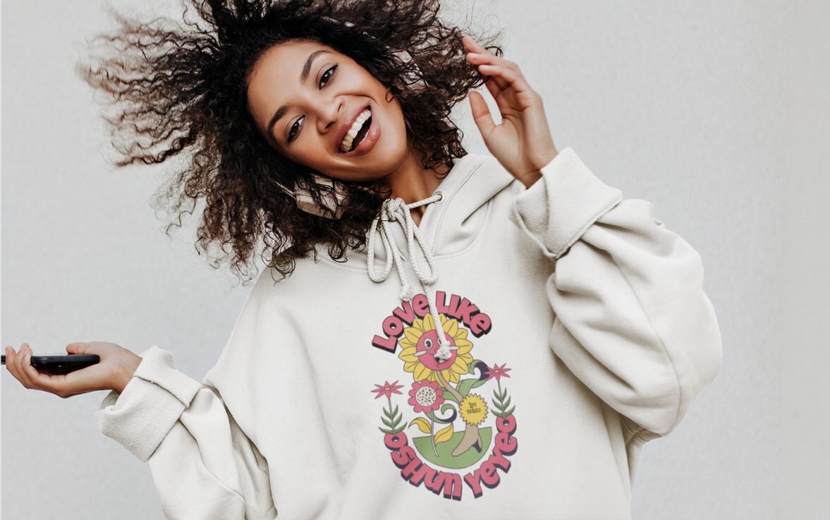 Love Like OSHUN YEYEO retro cute sunflower design hoodie, OSHUN Sunflower gift for a friend hoodie, love yourself orisha Oshun hoodie