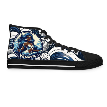 Maferefun YEMAYA High-Top Sneakers – Orisha Urban Style | Gift for Devotee or Godparent