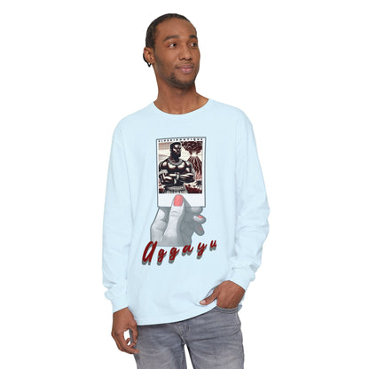 Polaroid Aggayú (Agayu) Long Sleeve Tee for Devotee & Godparent! Orisha Polaroid Collection
