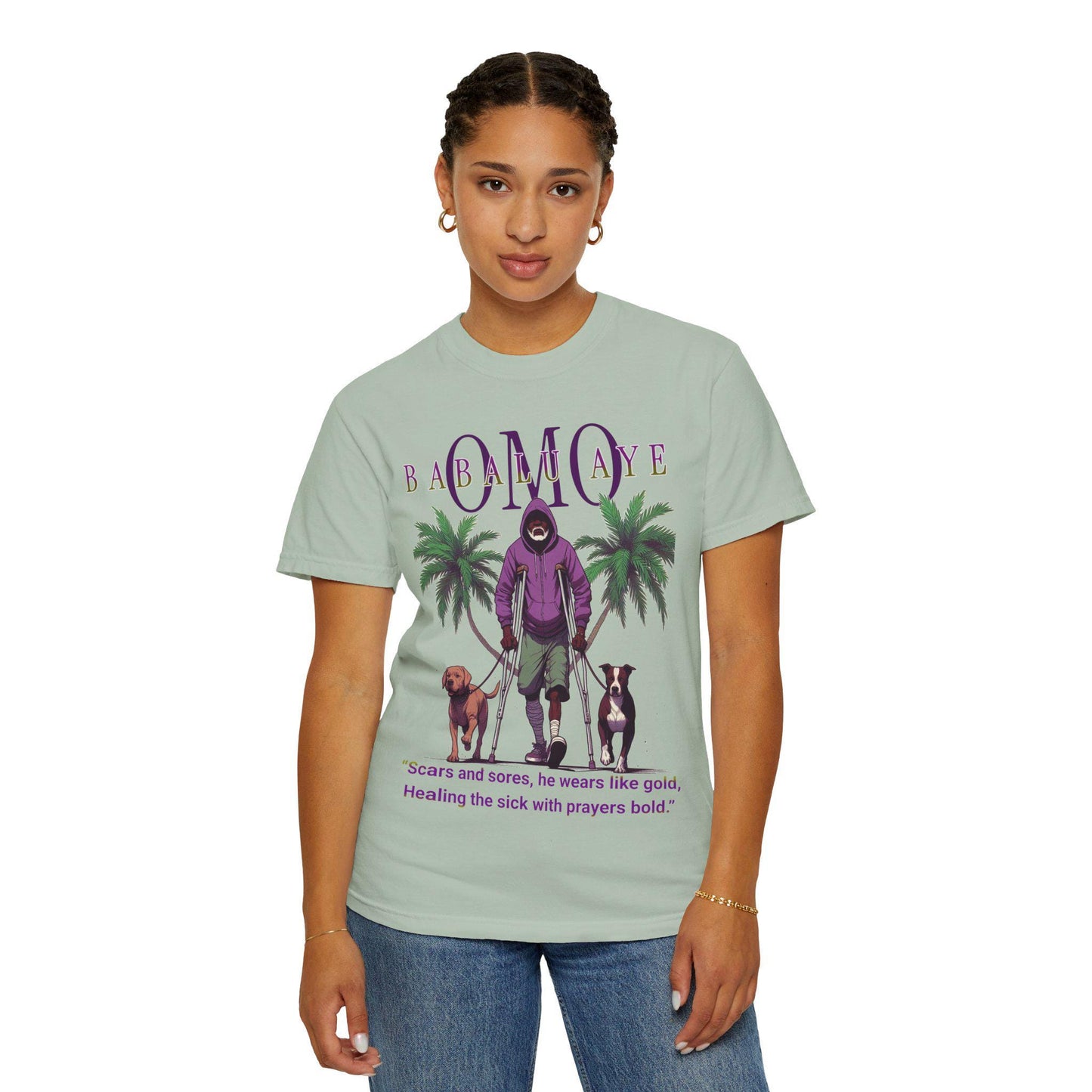 Omo BABALU AYE Afro-Spirituality Tshirt! Gift or Devotee or Godparent! Ashe Babalu aye tshirt!