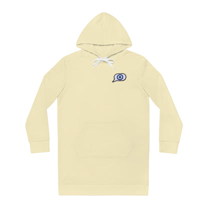 Copy of Copy of Copy of Evil Eye Lace-Up Hoodie Dress — Blue Nazar Charm Back Print