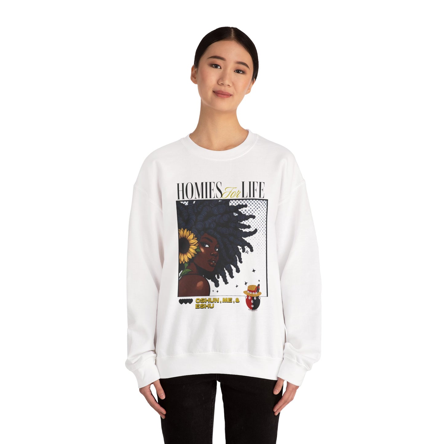 Homies for Life, OSHUN Me and ESHU Sweatshirt, Gift for Godparent or Devotee!